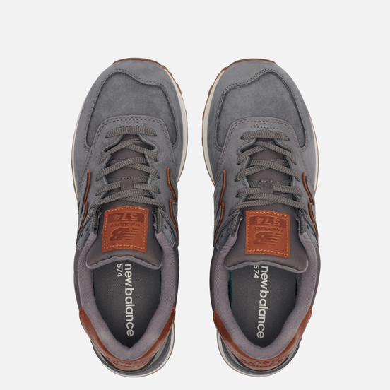 Мужские кроссовки New Balance ML574NBA Grey/Brown/White