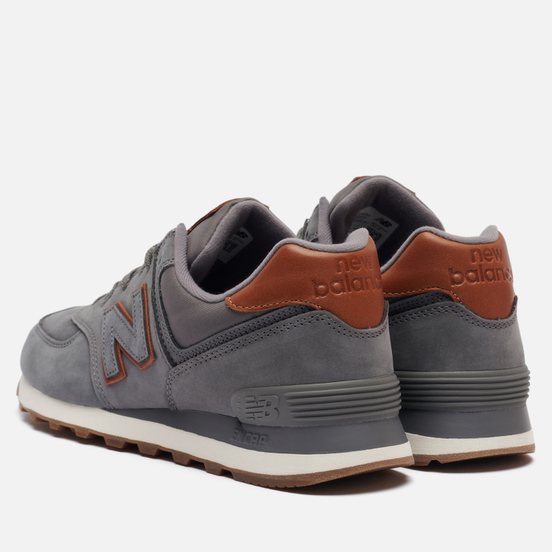 Мужские кроссовки New Balance ML574NBA Grey/Brown/White