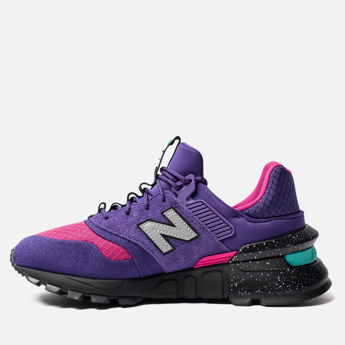new balance 997s purple pink turquoise