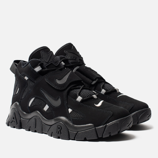 nike air barrage black mid