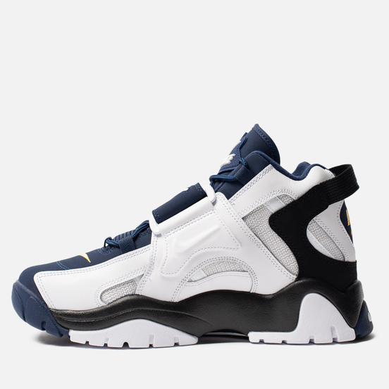 Мужские кроссовки Nike Air Barrage Mid White/Midnight Navy/Black/Laser Orange