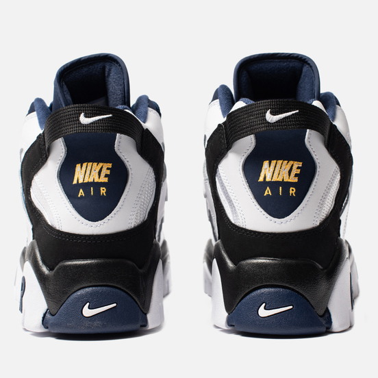 Мужские кроссовки Nike Air Barrage Mid White/Midnight Navy/Black/Laser Orange