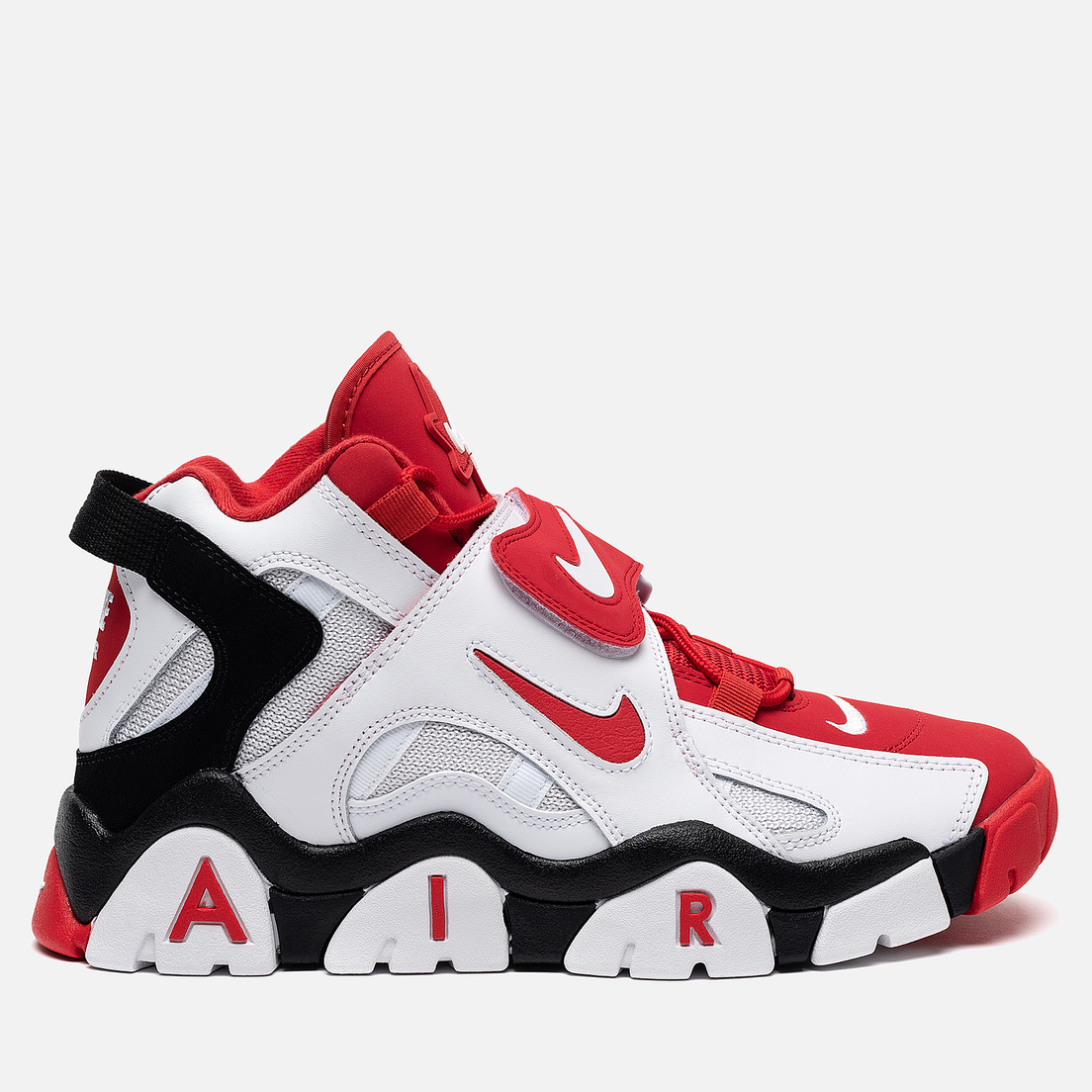 nike barrage red and white