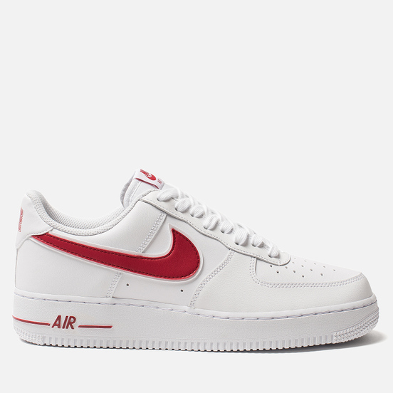 white air forces red nike sign