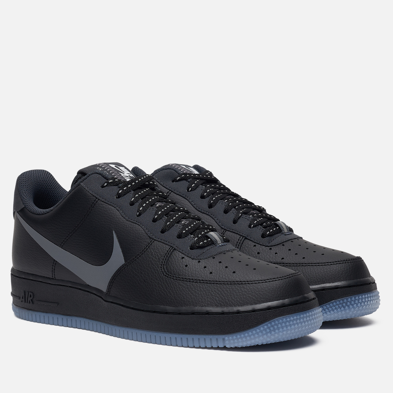 Мужские кроссовки Nike Air Force 1 '07 LV8 3 Black/Silver Lilac/Anthracite/White