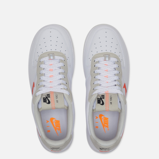 Мужские кроссовки Nike Air Force 1 '07 LV8 3 White/Total Orange/Summit White/Black