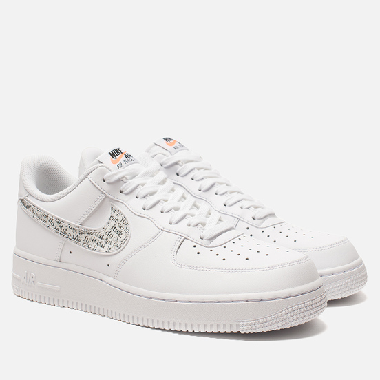 Air force 1 07 lv8 white/black/total orange best sale