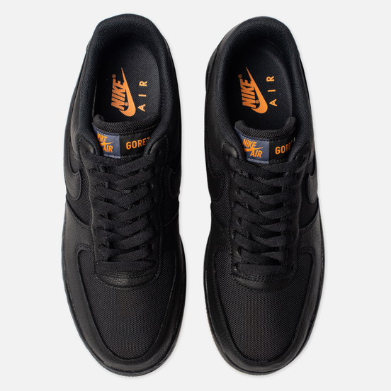 Мужские кроссовки Nike Air Force 1 Gore-Tex Black/Black/Light Carbon/Bright Ceramic