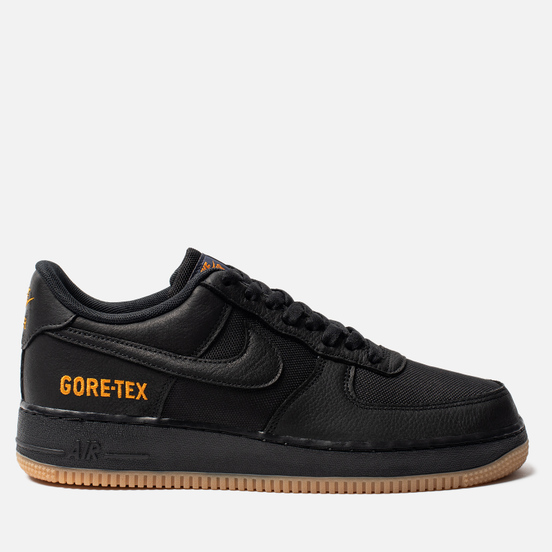 Мужские кроссовки Nike Air Force 1 Gore-Tex Black/Black/Light Carbon/Bright Ceramic