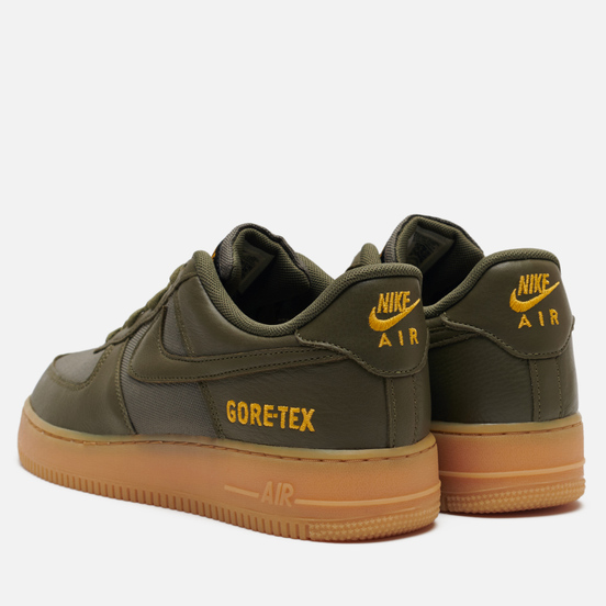 Мужские кроссовки Nike Air Force 1 Gore-Tex Medium Olive/Sequoia/Gold/Black