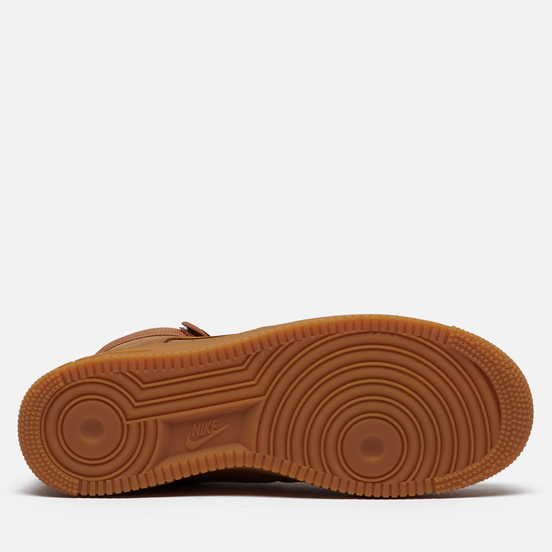 Мужские кроссовки Nike Air Force 1 High 07 WB Flax/Wheat/Gum Light Brown/Black