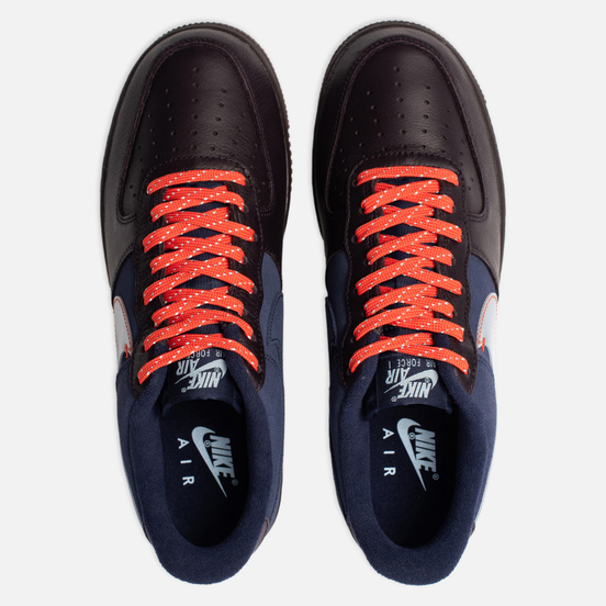 Мужские кроссовки Nike Air Force 1 Premium Burgundy Ash/Celestine Blue