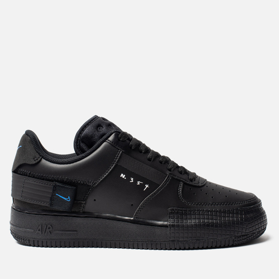 Кроссовки Nike Air Force 1 Type Black/Photo Blue/Platinum Tint