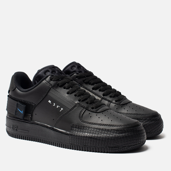 Кроссовки Nike Air Force 1 Type Black/Photo Blue/Platinum Tint