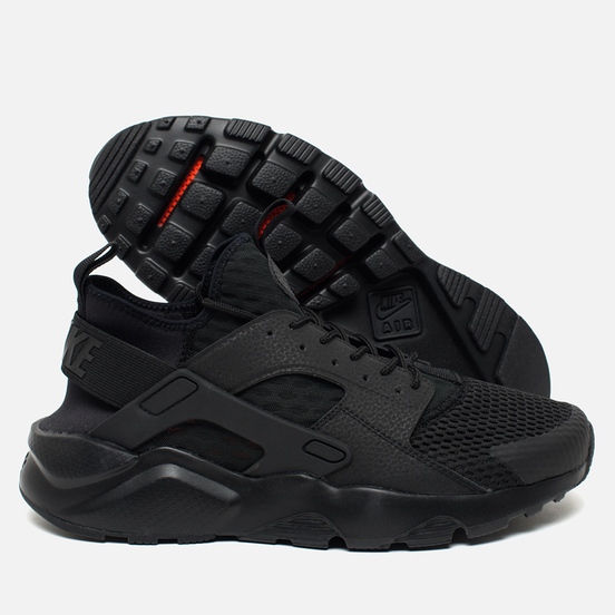 Мужские кроссовки Nike Air Huarache Run Ultra BR Triple Black
