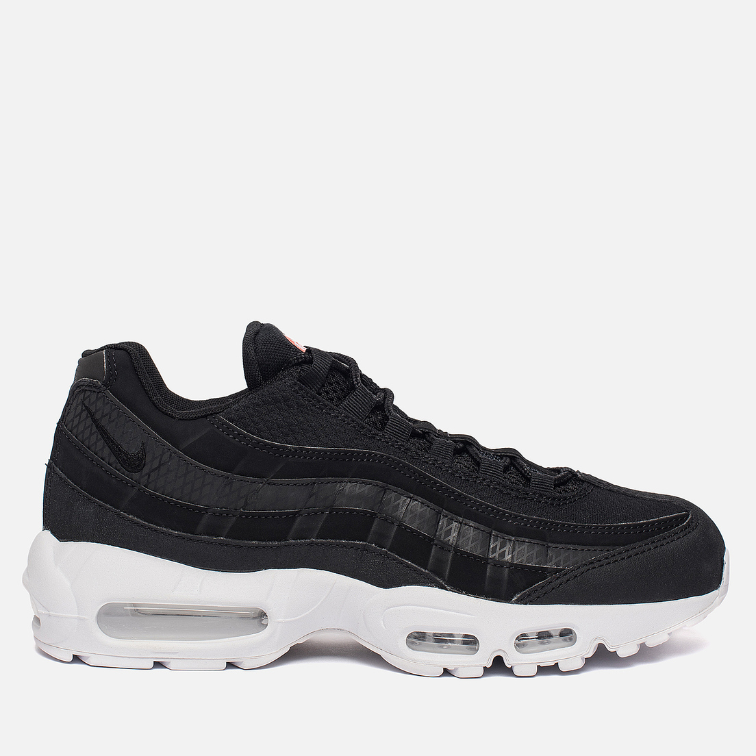 Nike air max 95 black with white sole best sale