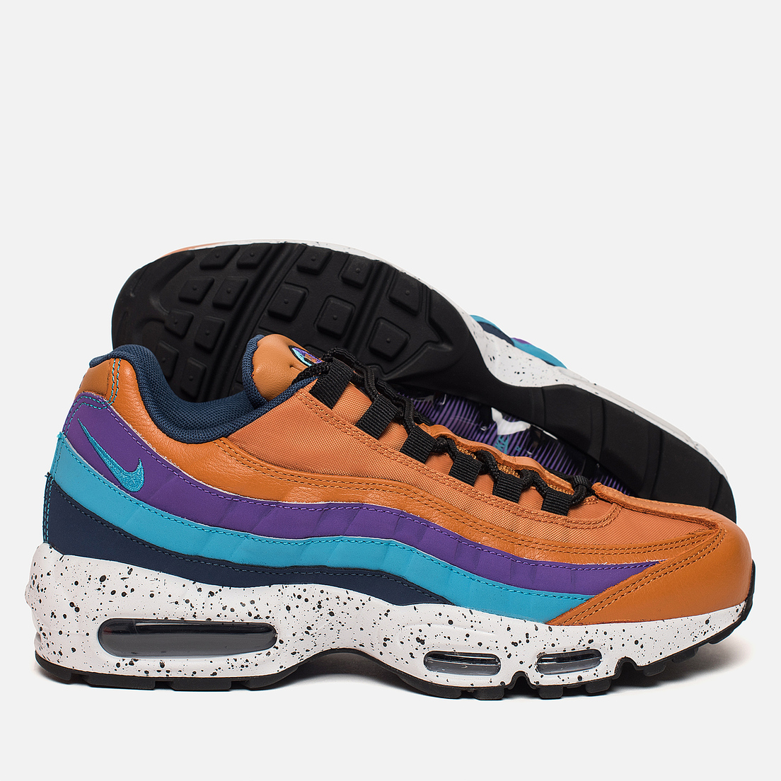 purple orange and blue air max