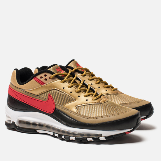 nike gold red