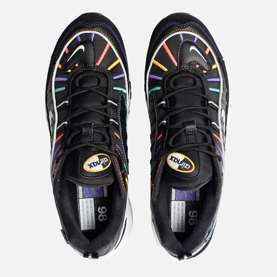 Мужские кроссовки Nike Air Max 98 Premium Black/Flash Crimson/Kinetic Green