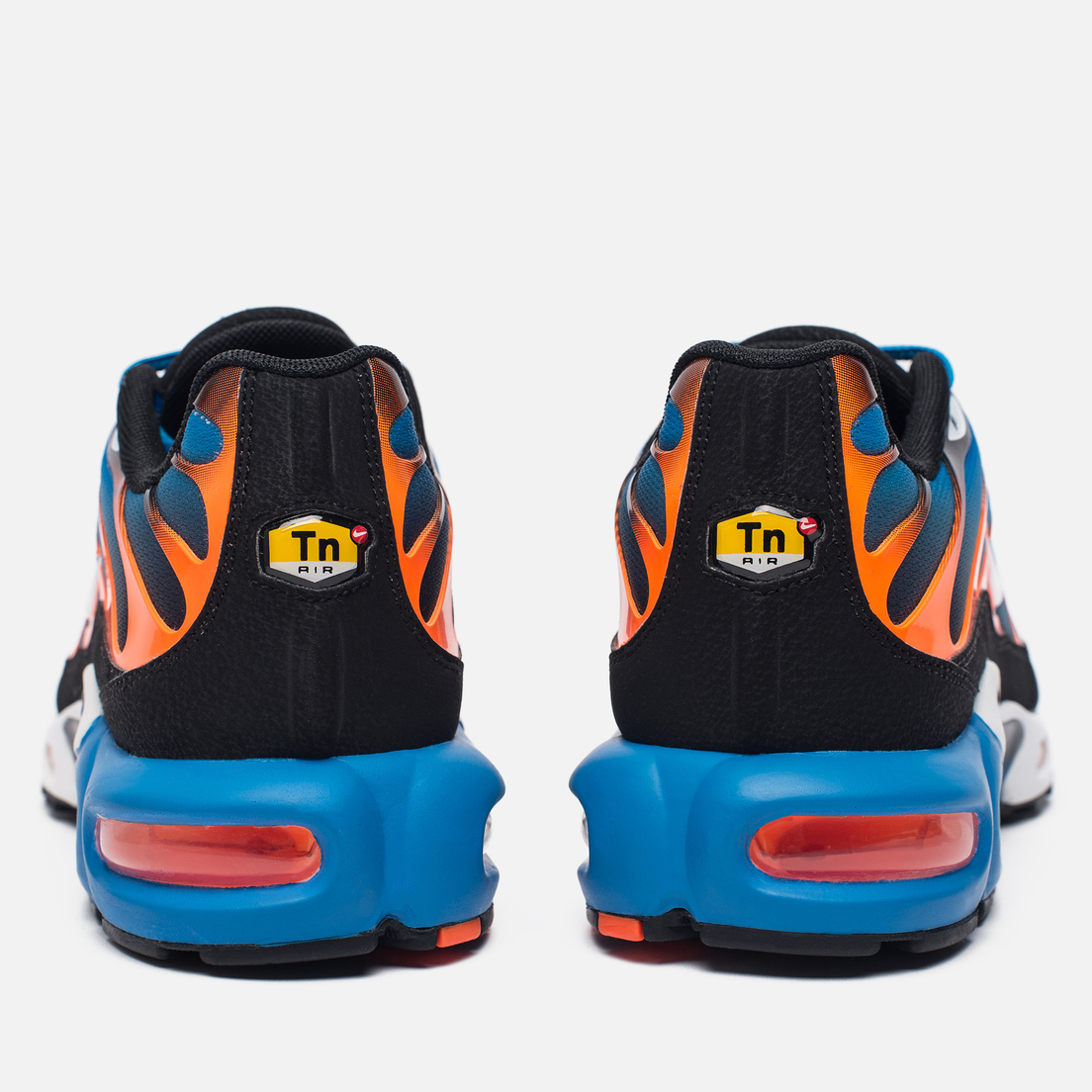 air max plus blue orange and white