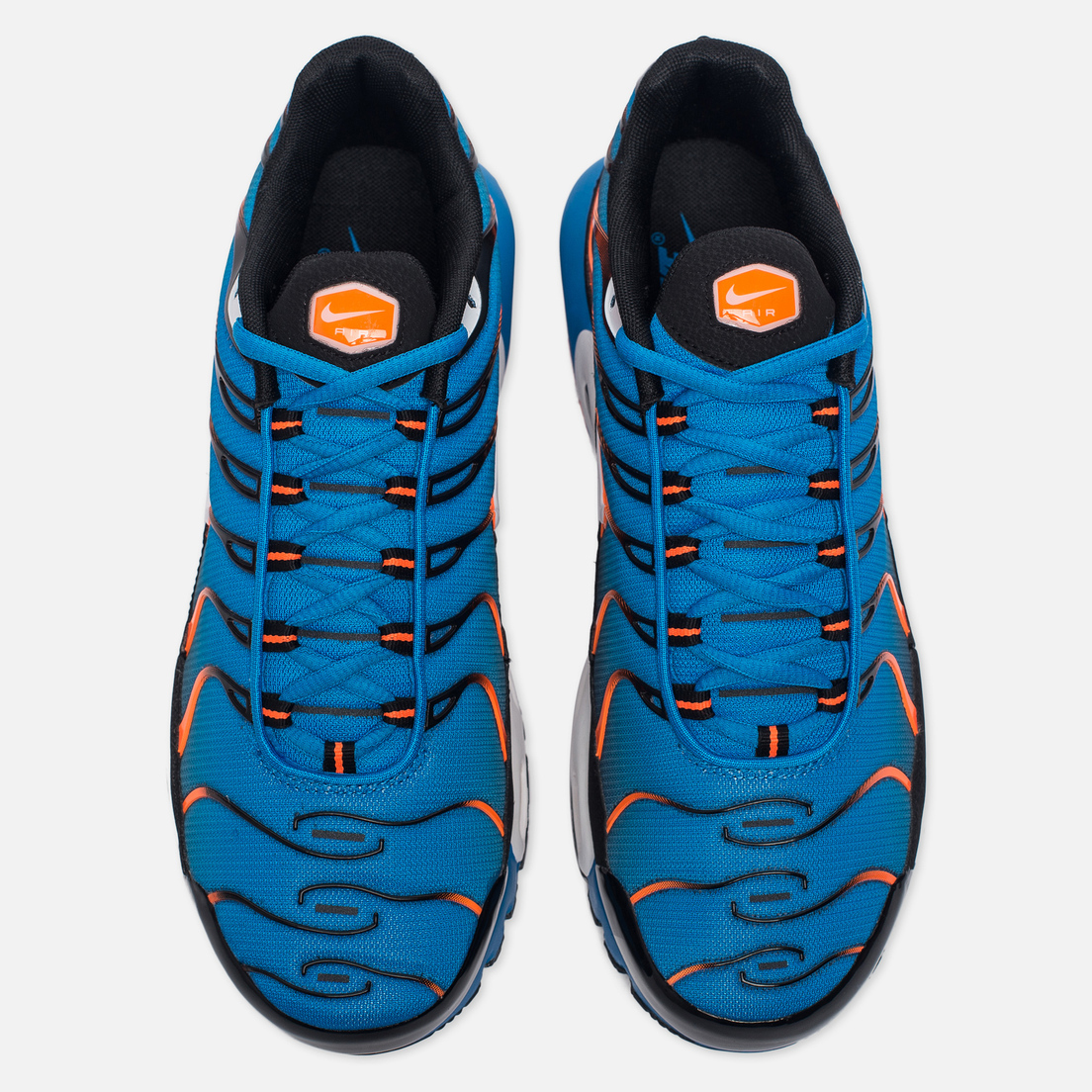 air max plus blue orange and white