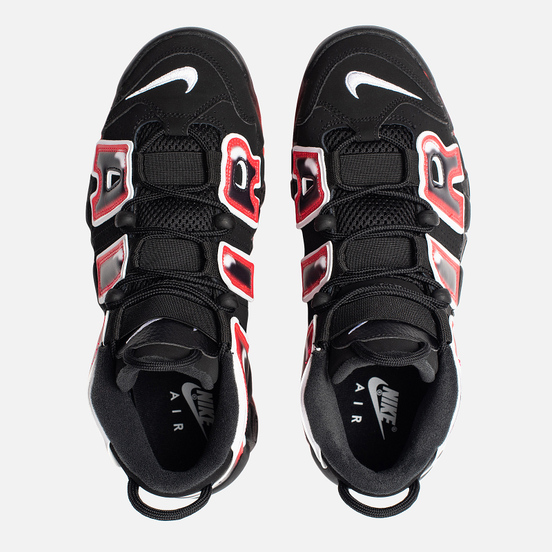 Мужские кроссовки Nike Air More Uptempo 96 Black/White/Laser Crimson