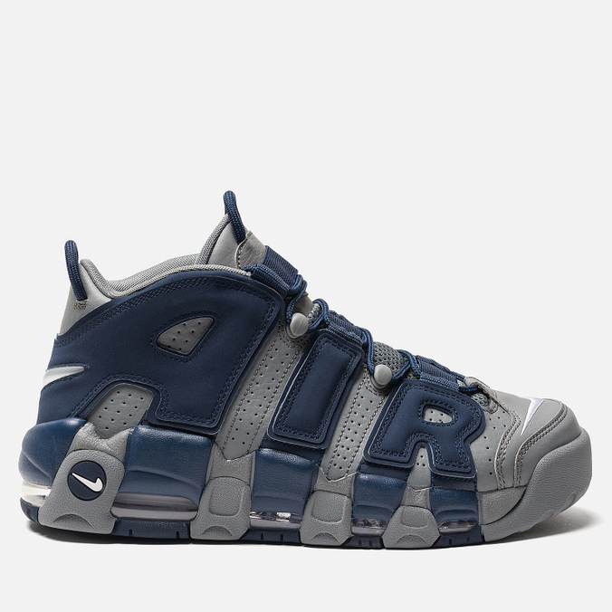 ☆新作☆大人OK! Nike Air More Uptempo Grey/Midnight Navy 