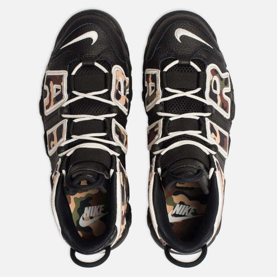 Мужские кроссовки Nike Air More Uptempo '96 QS Black/Sail/Light British Tan/Asparagus