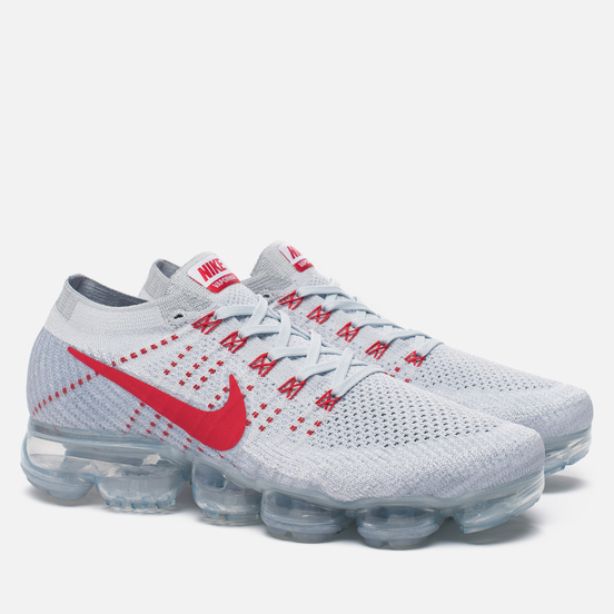 Nike air vapormax flyknit pure platinum/black/anthracite/university red hotsell