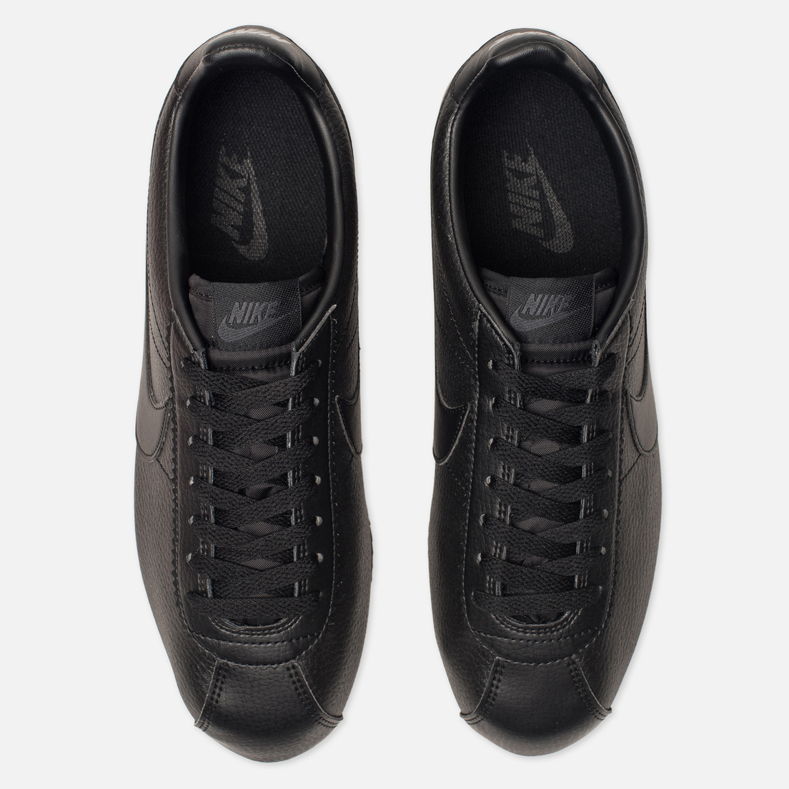 Nike classic cortez black leather online