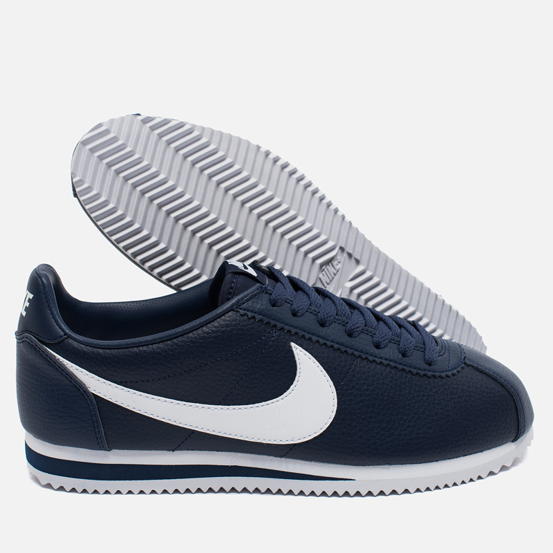 Nike cortez classic navy blue online