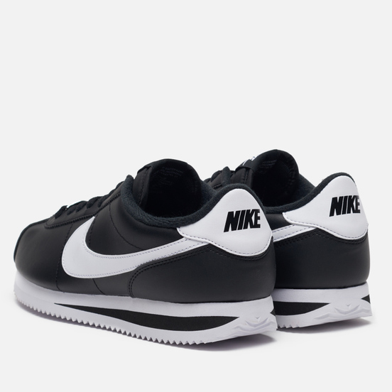 nike cortez mens black leather