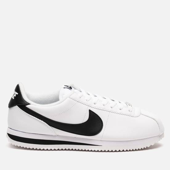 Мужские кроссовки Nike Cortez Basic Leather White/Black/Metallic Silver