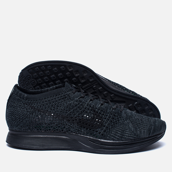 Мужские кроссовки Nike Flyknit Racer Triple Black