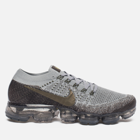 Мужские кроссовки Nike NikeLab Air Vapormax Flyknit Midnight Fog/Wolf Grey/Sonic Yellow/Medium Olive