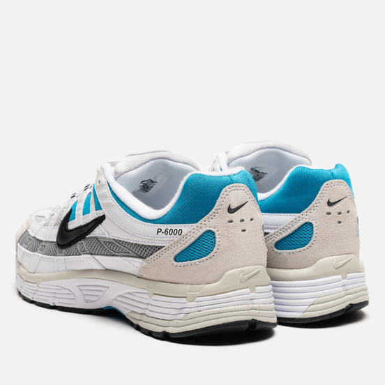 Мужские кроссовки Nike P-6000 White/Black/Laser Blue/Light Smoke Grey