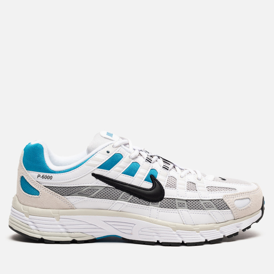 Мужские кроссовки Nike P-6000 White/Black/Laser Blue/Light Smoke Grey