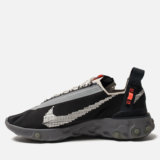 Мужские кроссовки Nike React WR ISPA Black/Metallic Silver/Gunsmoke