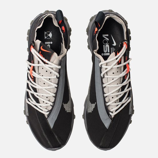 Мужские кроссовки Nike React WR ISPA Black/Metallic Silver/Gunsmoke