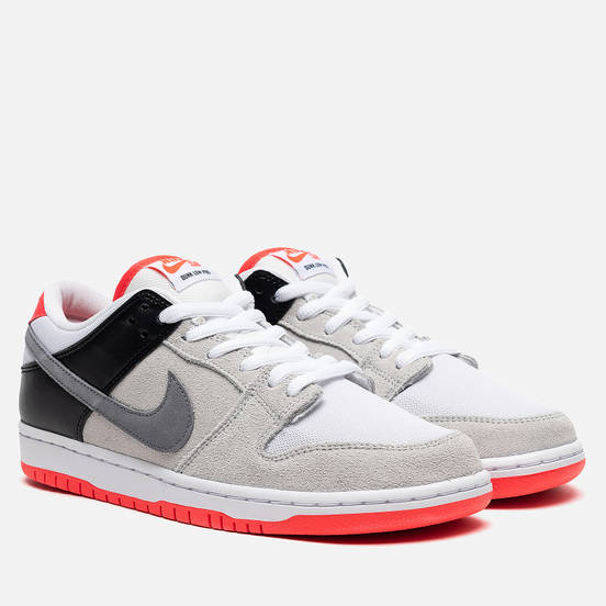 Мужские кроссовки Nike SB Dunk Low Pro ISO Neutral Grey/Cool Grey/Black/Infrared