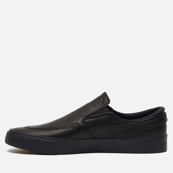 Мужские кроссовки Nike SB x Leo Baker Stefan Janoski Slip On ISO Black/Gum Light Brown