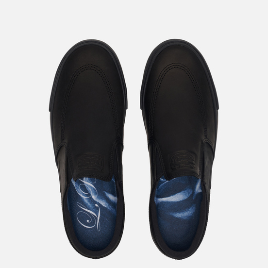 Мужские кроссовки Nike SB x Leo Baker Stefan Janoski Slip On ISO Black/Gum Light Brown