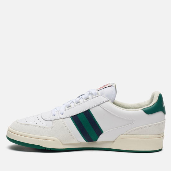 Мужские кроссовки Polo Ralph Lauren Polo Court Synthetics Leather/Suede White/Kelly Green/Newport Navy