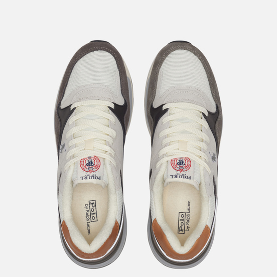 Мужские кроссовки Polo Ralph Lauren Trackster 100 Pony Suede/Leather/Mesh New Graphite/Egret/Skyline Grey