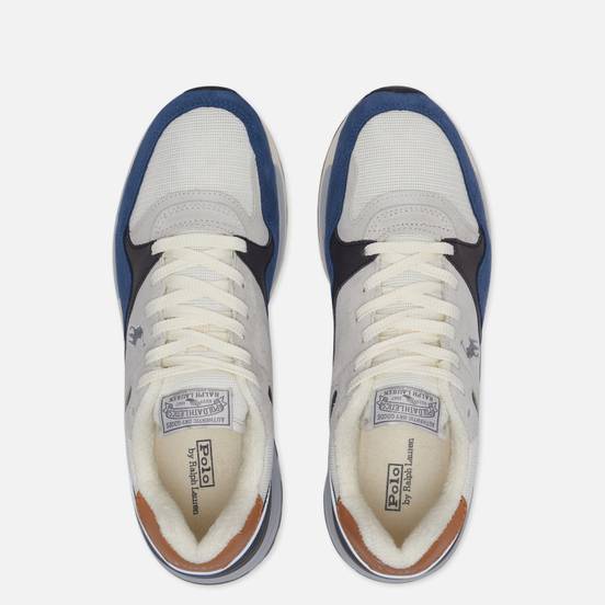 Мужские кроссовки Polo Ralph Lauren Trackster 100 Pony Suede/Leather/Mesh Vintage Indigo/Skyline Grey/Charcoal