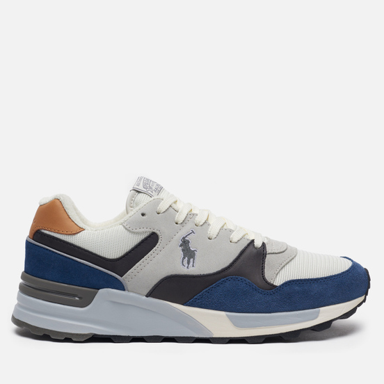 Мужские кроссовки Polo Ralph Lauren Trackster 100 Pony Suede/Leather/Mesh Vintage Indigo/Skyline Grey/Charcoal