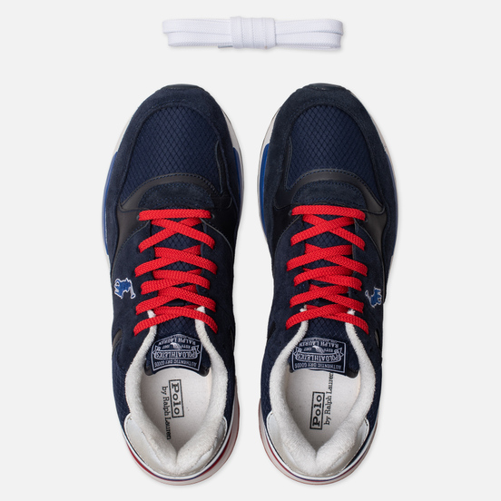 Мужские кроссовки Polo Ralph Lauren Trackster 100 Pony Suede/Leather/Ripstop Newport Navy/Newport Navy/Silver