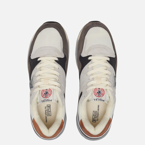 Мужские кроссовки Polo Ralph Lauren Trackster 100 Suede/Leather/Mesh New Graphite/Egret/Skyline Grey