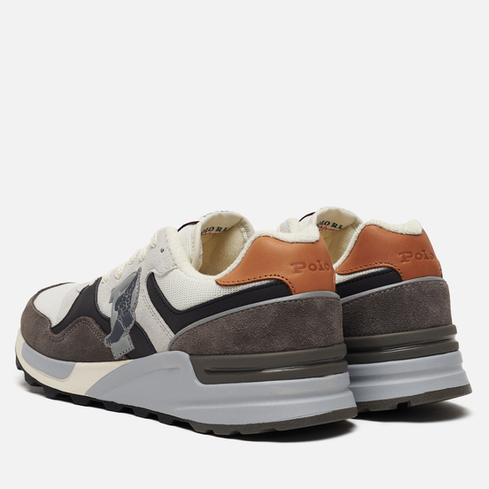 Мужские кроссовки Polo Ralph Lauren Trackster 100 Suede/Leather/Mesh New Graphite/Egret/Skyline Grey