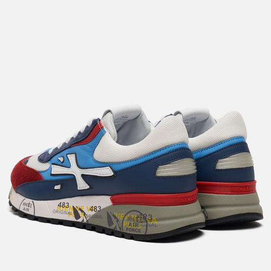 Мужские кроссовки Premiata Django 4686 White/Red/Navy